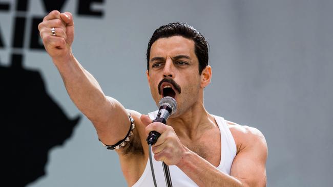 Rami Malek in Mercury biopic Bohemian Rhapsody. Picture: Alex Bailey