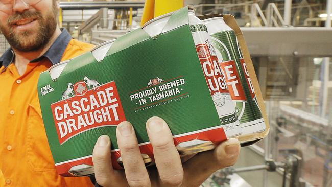 Cascade Brewery has a new parent company after the $16 billion purchase of Carlton and United Breweries by Japanese brewer Asahi. Picture: MATHEW FARRELL