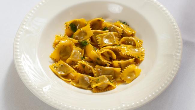 Chaste sweet memories of caramelised agnolotti del plin.