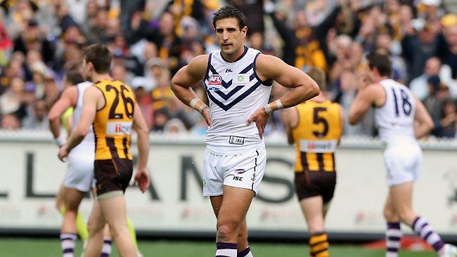 Fremantle skipper Matthew Pavlich says the Dockers wasted their chances. Picture: Alex Coppel