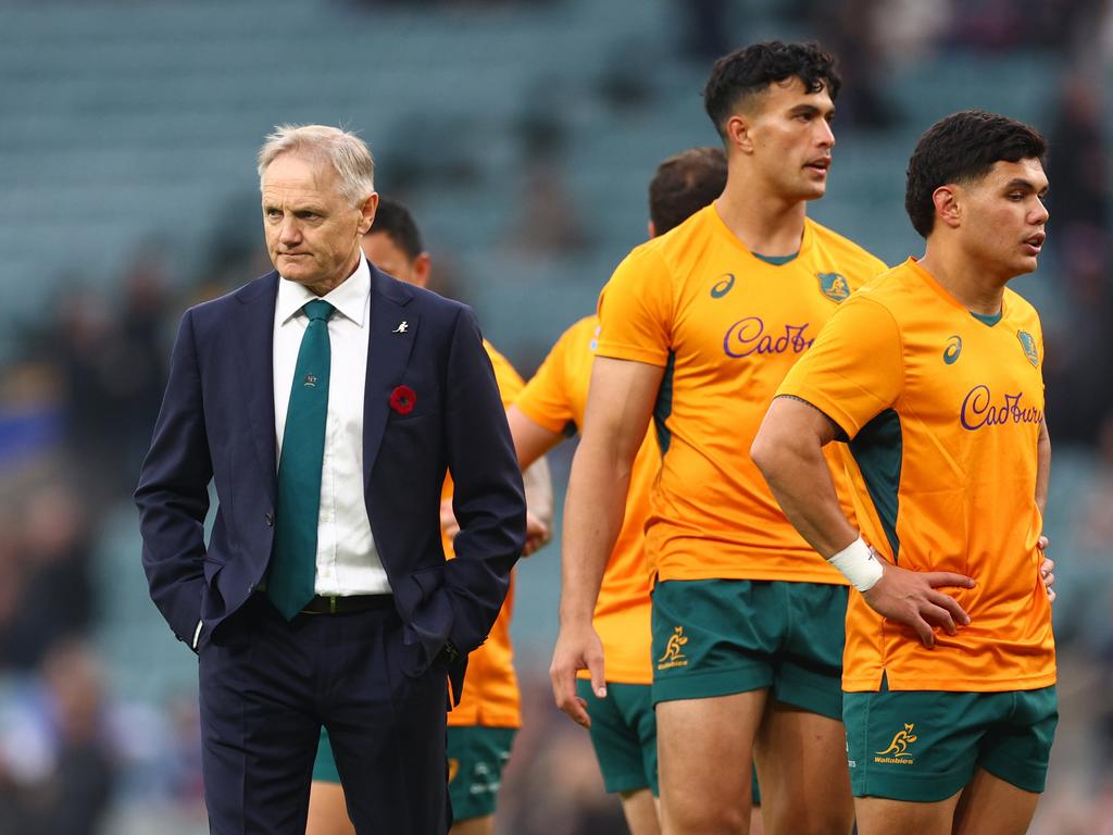 Wallabies coach Joe Schmidt is hopeful rugby can attract more code-hopping league players in the future. Picture: Clive Rose/Getty Images