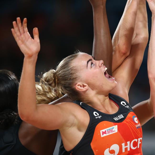 Matilda McDonell is making an impact in defence for the Giants. Picture: Jason McCawley/Getty Images