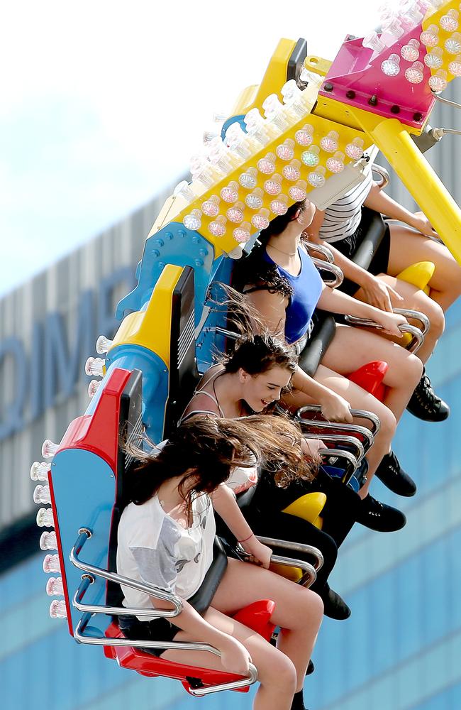 The Freak Out ride at the Ekka in 2016. Picture: Mark Cranitch.