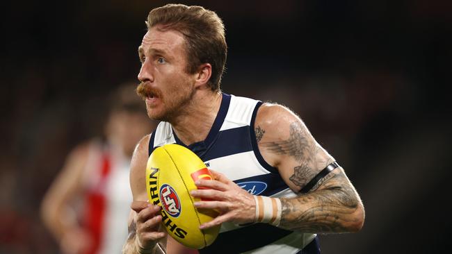 Geelong superstar Zach Tuohy is out of contract at the end of the season. Picture: Michael Klein