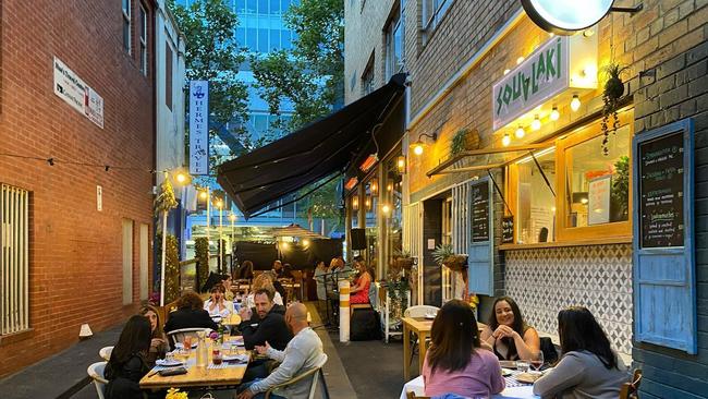 A beloved Greek restaurant in Melbourne’s CBD has been placed into liquidation. Picture: Supplied