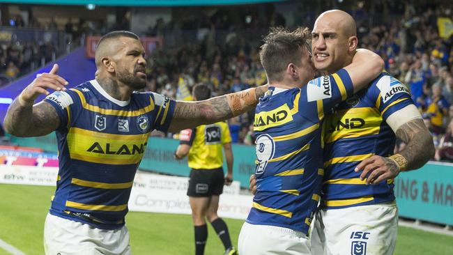 It was a sorely needed win for Parramatta. AAP Image/Craig Golding.