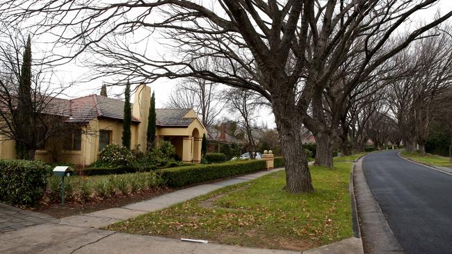 A street in Red Hill, Canberra. The Australian capital now ranks within the top 20 for property price growth in the world.