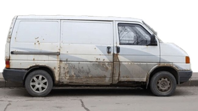 Police believe a van like this one was involved in the incident. Source: Victoria Police,