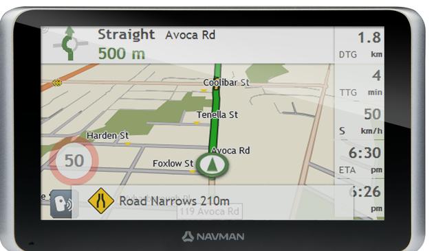 Navman MYESCAPE IV GPS has a six-inch screen.