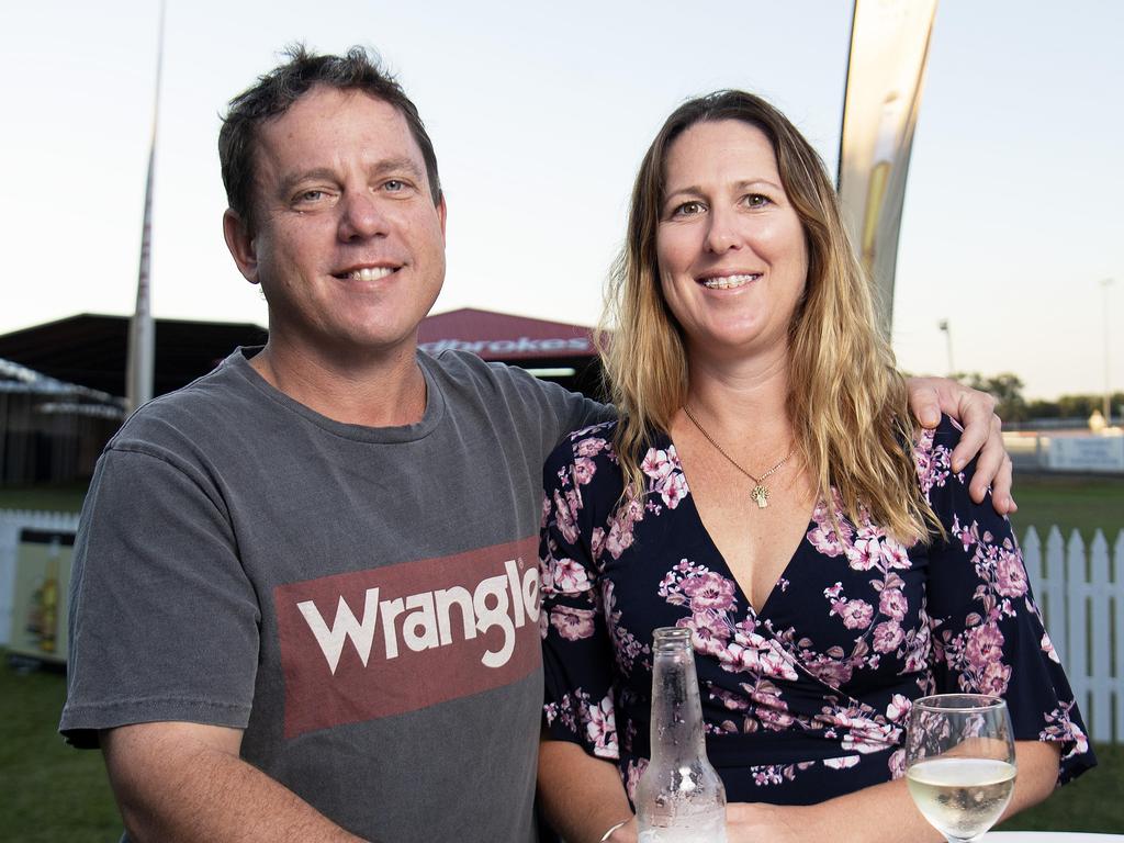 Ryan Martin and Tracy Mckay at the launch of the Darwin Cup Carnival at the Darwin Turf Club. Picture: Keri Megelus