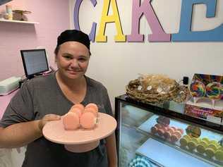 Jodi Dillon has opened East Coast Cake Co in Proserpine selling cakes for special occasions and macarons. Photo: Elyse Wurm