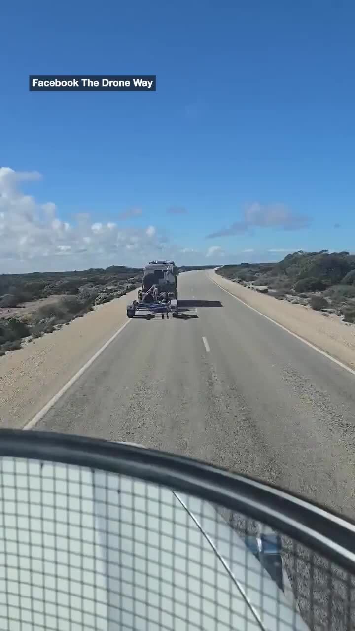 Truckie reveals what not to do when driving a caravan