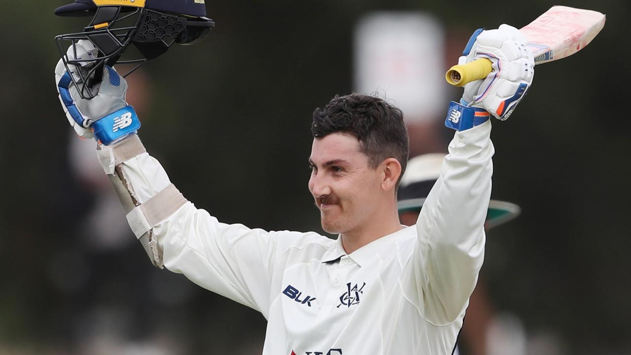 Nic Maddinson has scored a ton in each of his first-class games for Victoria.