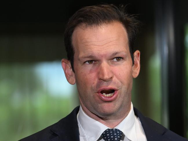 BRISBANE, AUSTRALIA - NewsWire Photos - APRIL 17, 2024.Liberal Senator Matt Canavan at a press conference during a hearing of the Senate Standing Committee on Rural and Regional Affairs and Transport in Brisbane. The committee discussed Australiaâs preparedness to host Commonwealth, Olympic and Paralympic Games.Picture: Dan Peled / NCA NewsWire