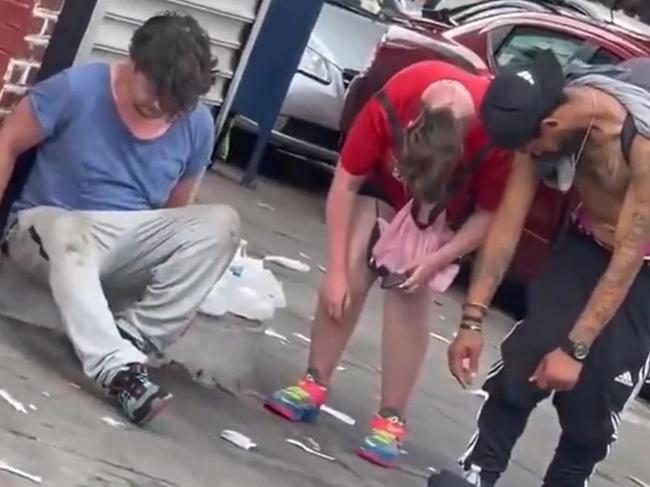Pictures for story about fentanyl, opioid crisis in Philadelphia. Picture: Telemedellin/TikTok