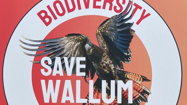 A Save Wallum banner. Picture: Facebook.