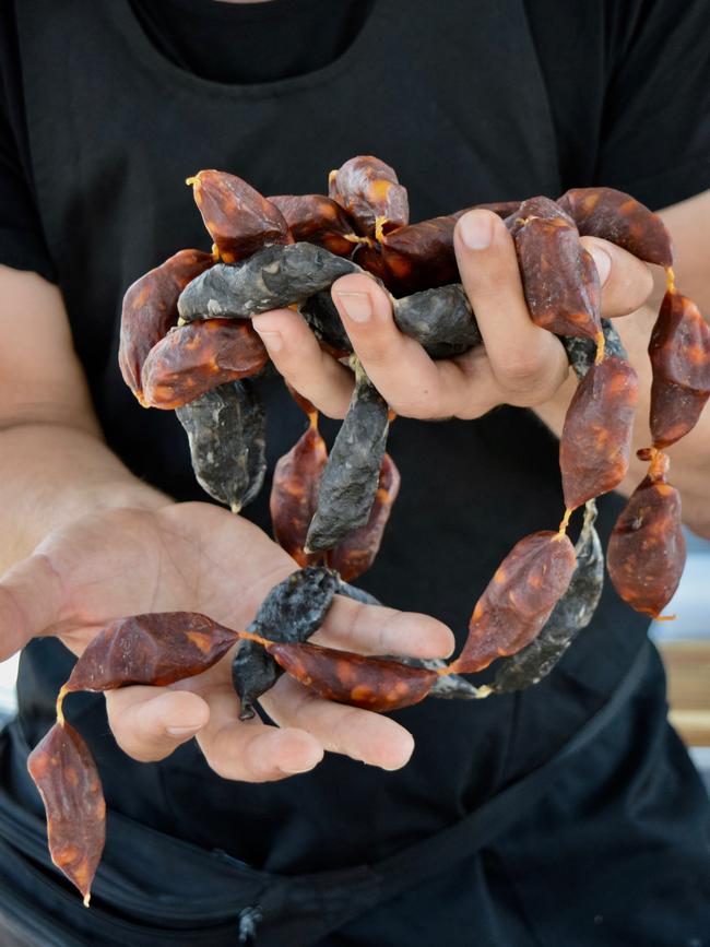 A B Cheese’s homemade sausages. Picture: Jenifer Jagielski