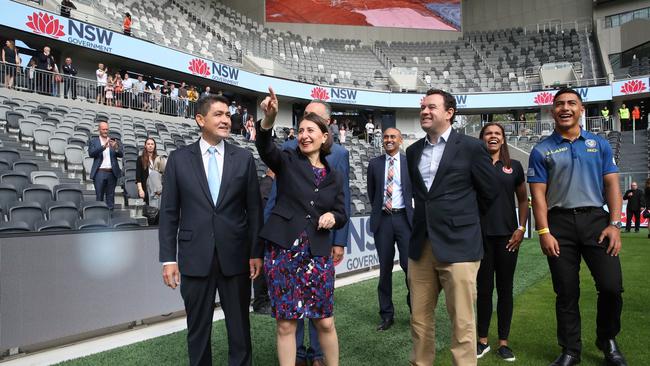 NSW Premier Gladys Berejiklian knows how good Bankwest Stadium is. Photo: David Swift.