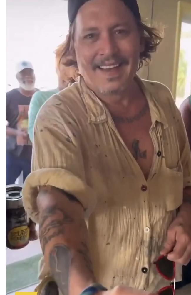 Johnny Depp has surfaced on a holiday in the Bahamas after undergoing a major change. Check out the teeth. Picture: Instagram