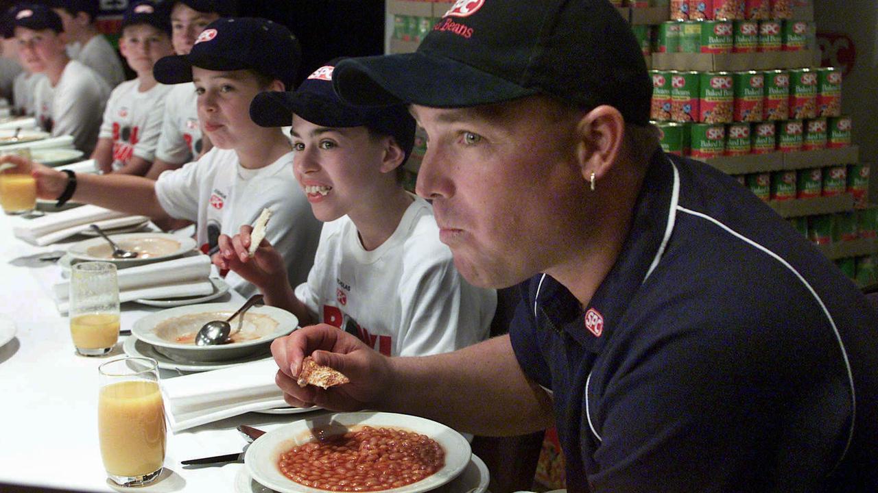 He loved his baked beans. Pic David Crosling.