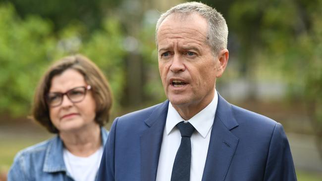 Opposition Leader Bill Shorten with Labor's candidate for Batman, Ged Kearney. Picture:  AAP