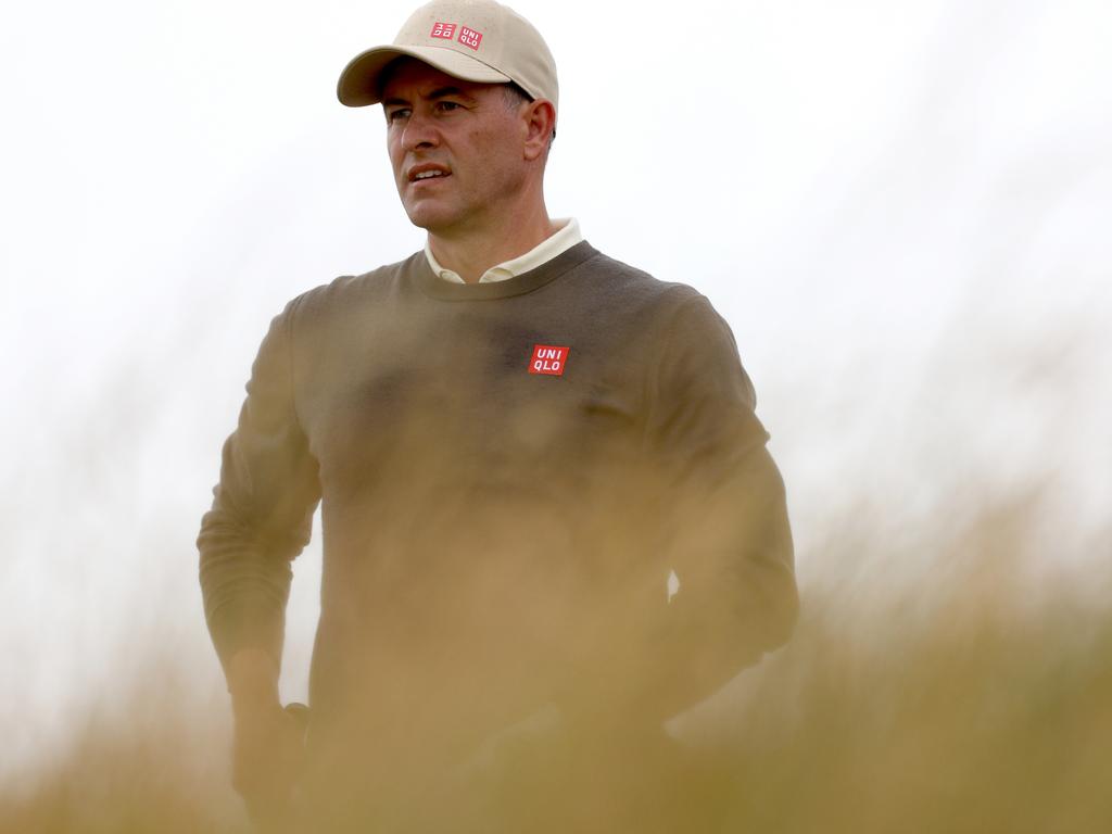 Adam Scott is firmly in the running at the British Open. Picture: Harry How/Getty Images