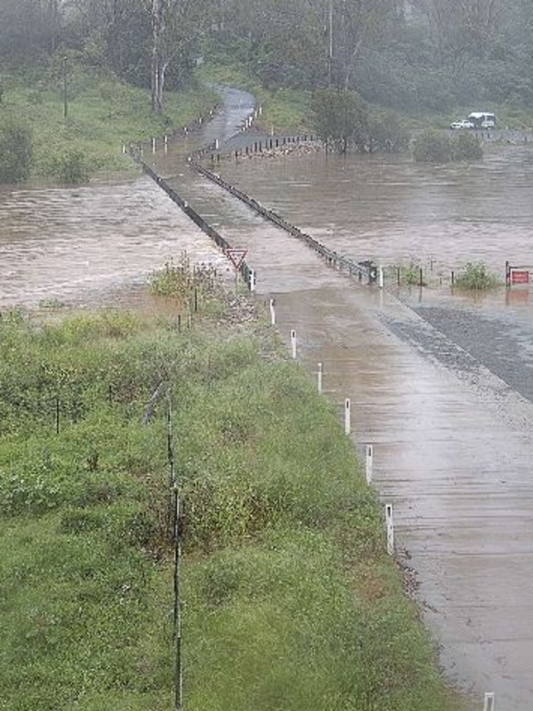 Savages Crossing at Fernvale, west of Brisbane on Tuesday morning. Picture: Qld Govt