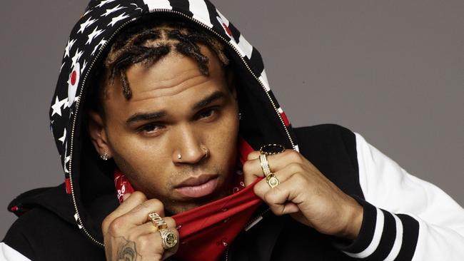 An Image supplied by the promoter of Chris Brown’s Australian tour.