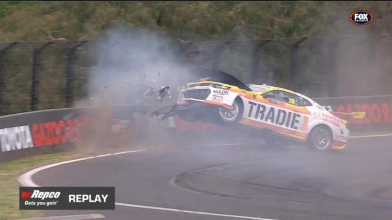 Horror crash stops Bathurst qualifying