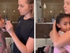 Mum shaves 11yo's 'peach fuzz' for confidence at school