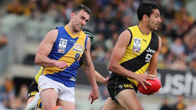 Marlion Pickett in the VFL Grand Final last year. Picture: Michael Klein