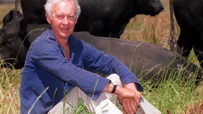 Andrew Gubbins of Te Mania Angus stud in 1996.