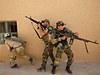 Shi'ite fighters from Mahdi Army rehearse their final tactics before advancing into Bo Hassan village