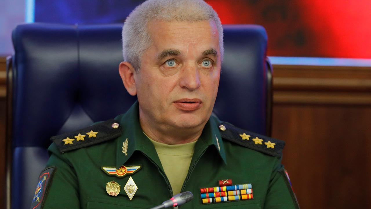 Chief of the National Centre for State Defense Control Colonel-General Mikhail Mizintsev in Moscow. Picture: Sefa Karacan/Anadolu Agency/Getty Images