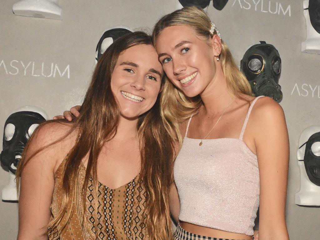 Bree Muggleton and Maria Stadheim at opening of Asylum Nightclub, Surfers Paradise. Picture: Regina King