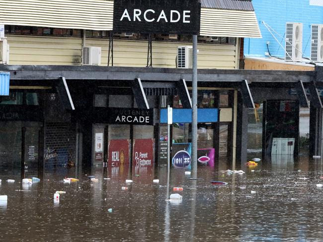 The clean-up process is beginning in towns hit hardest by flooding. Picture: NewsWire / Scott Calvin