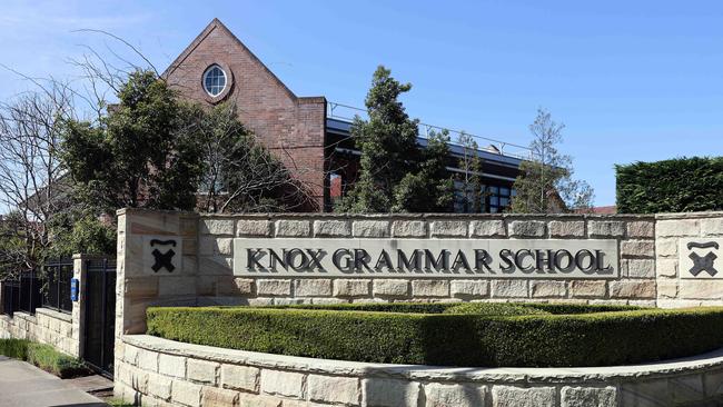 Knox Grammar is regarded as Australia’s richest school. Picture: Tim Hunter.