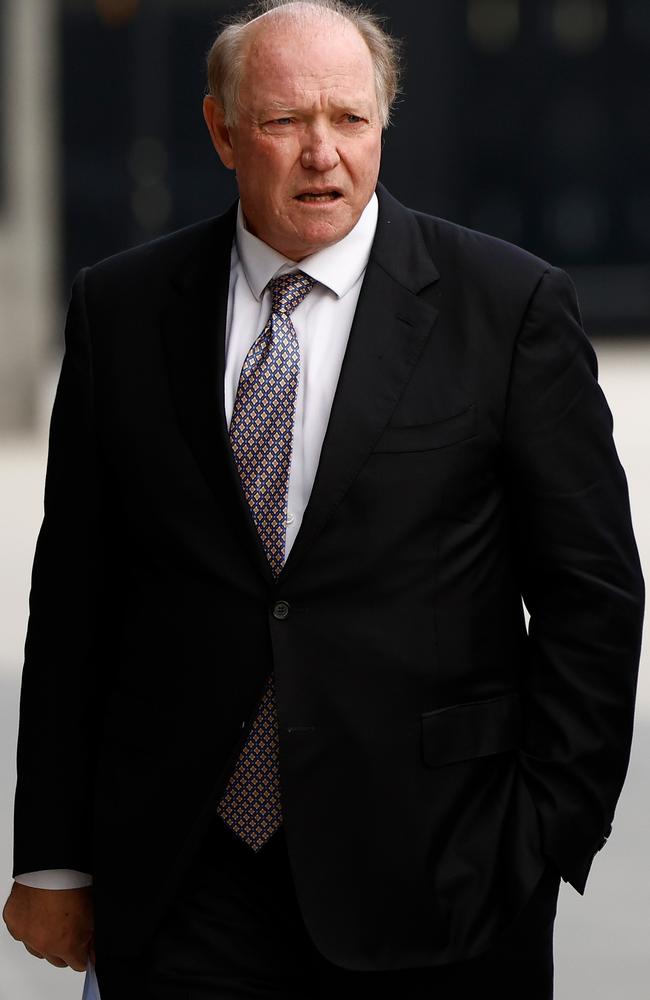 David Barham seen during Robert Walls Funeral Service. Picture: Getty