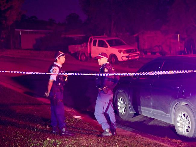 A crime scene has been established in St Clair in Sydney after a man was stabbed. Picture: Jeremy Piper