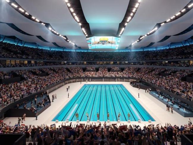 An artist's impression of Brisbane Arena configured for the 2032 Olympics under the Live Nation plan. Picture: Supplied