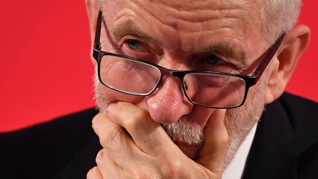 Plenty to think about ... Labour leader Jeremy Corbyn. Picture: Getty Images