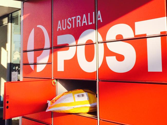 Minchinbury Australia Post 24/7 parcel pick-up lockers. Monique Nevison.