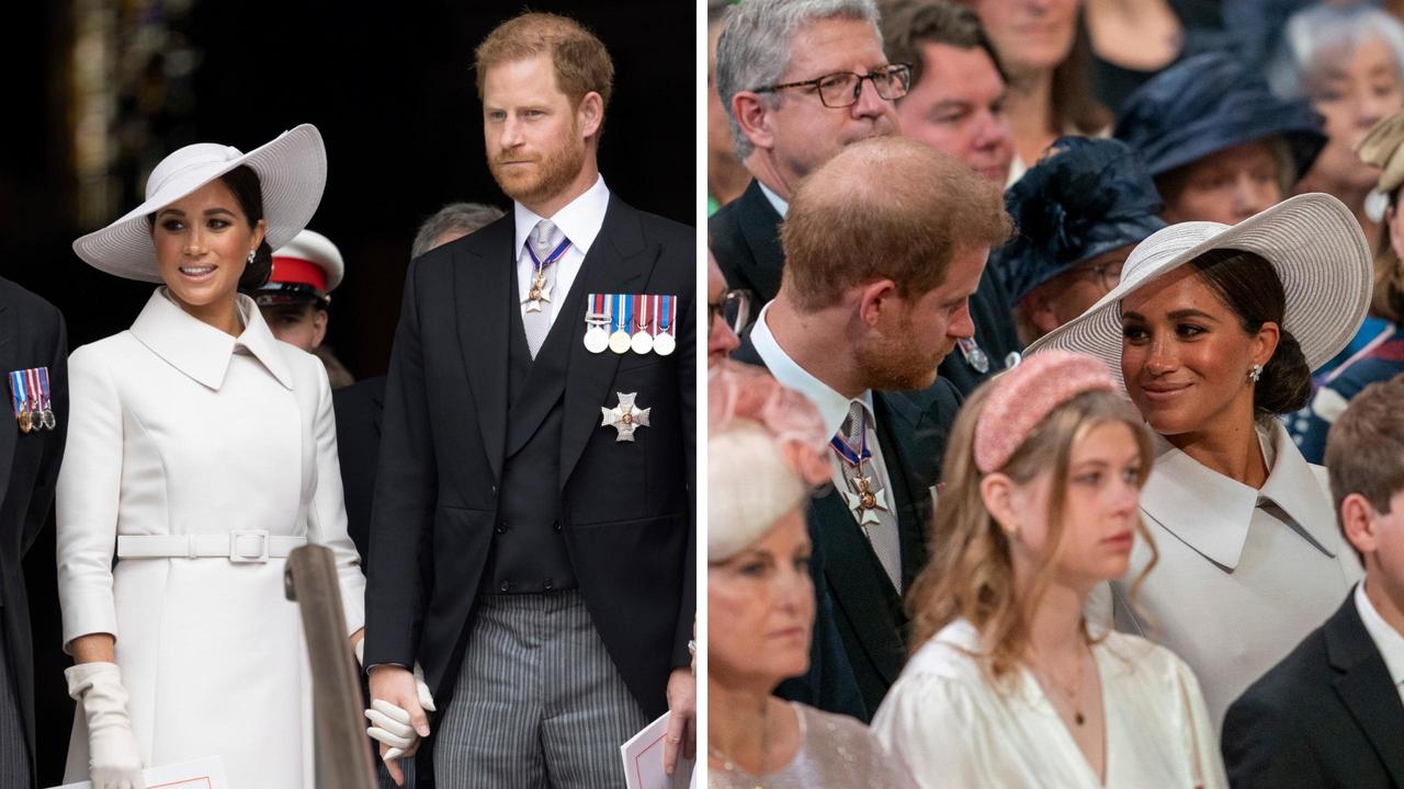 Since their UK return Harry and Meghan have faced one humiliation after another. Now a new photo sums up their disastrous trip. Picture: Getty Images