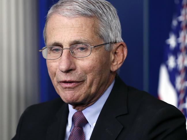 Dr Anthony Fauci. Picture: AP