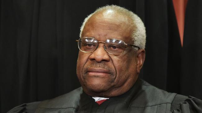 Clarence Thomas has received racist abuse over his part in the Supreme Court ruling. Picture: AFP.