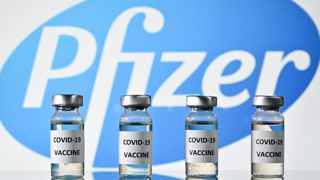 The Pfizer and Moderna vaccines work by causing cells in the body to make a version of the spike protein for the immune system to recognise. Picture: AFP