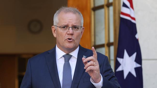 Scott Morrison in Canberra on Monday. Picture: Gary Ramage