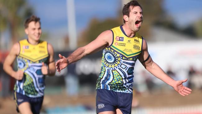 Daniel Menzel has signed as playing-coach of Coorong after retiring from the Eagles. Picture: SANFL