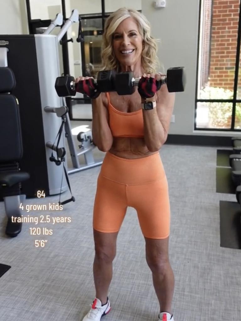 She has amassed millions of views with her fitness videos. Picture: TikTok/harrahbrown