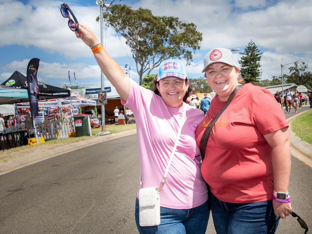 Nicky Deluca (left) from Nanango and Natalie Rolfe from Ipswich enjoyed three days of Meatstock - Music, Barbecue and Camping Festival at Toowoomba Showgrounds, Sunday, March 10th, 2024. Picture: Bev Lacey